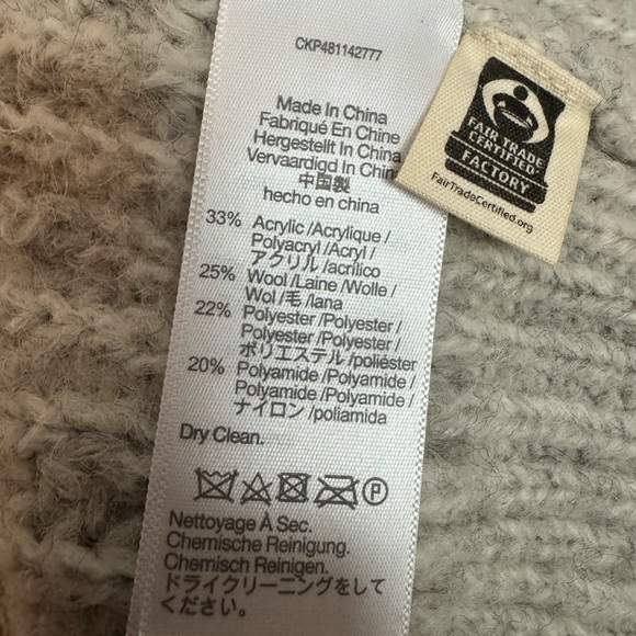 Madewell Wool-Blend Wedge Sweater in Heather Chrome XXS - Picture 5 of 6